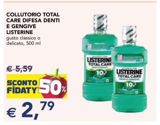 COLLUTORIO TOTAL CARE DIFESA DENTI E GENGIVE LISTERINE