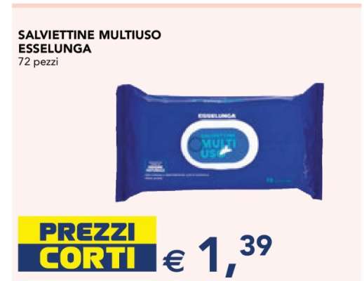 SALVIETTINE MULTIUSO ESSELUNGA