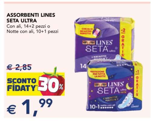 Assorbenti Lines Seta Ultra