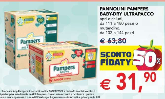 PANNOLINI PAMPERS BABY-DRY ULTRAPACCO