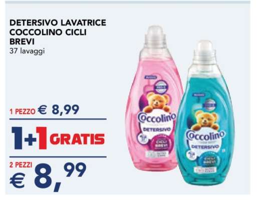 DETERSIVO LAVATRICE COCCOLINO CICLI BREVI