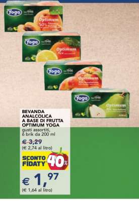 BEVANDA ANALCOLICA A BASE DI FRUTTA OPTIMUM YOGA