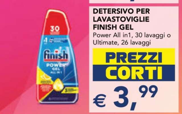 Detersivo per Lavastoviglie Finish Gel