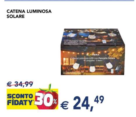 CATENA LUMINOSA SOLARE