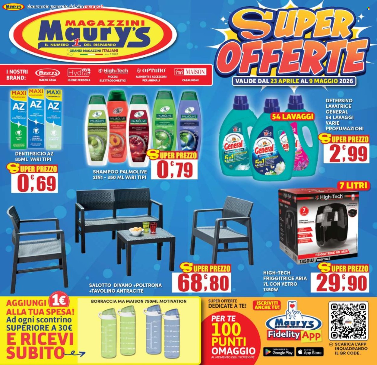 Volantino Maury's - 23/4/2026 - 9/5/2026. Pagina 1