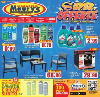 Volantino Maury's - 23/4/2026 - 9/5/2026.