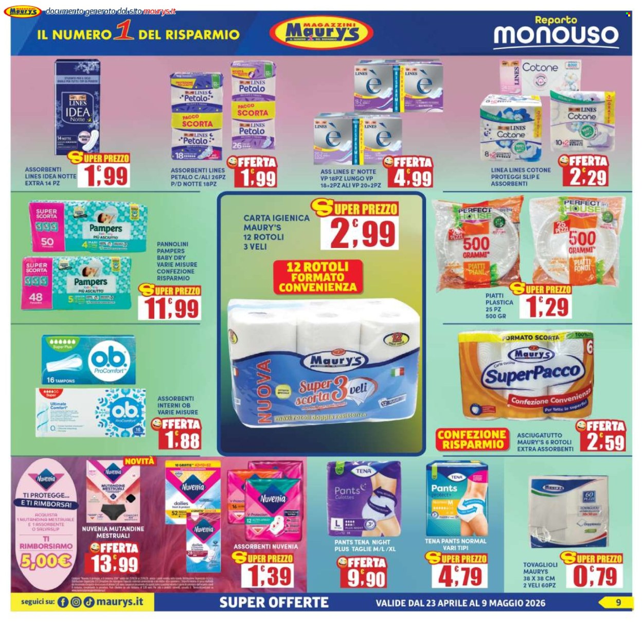 Volantino Maury's - 23/4/2026 - 9/5/2026. Pagina 9