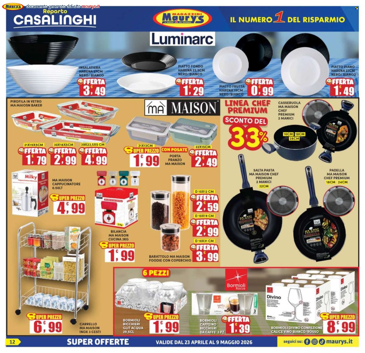Volantino Maury's - 23/4/2026 - 9/5/2026. Pagina 12