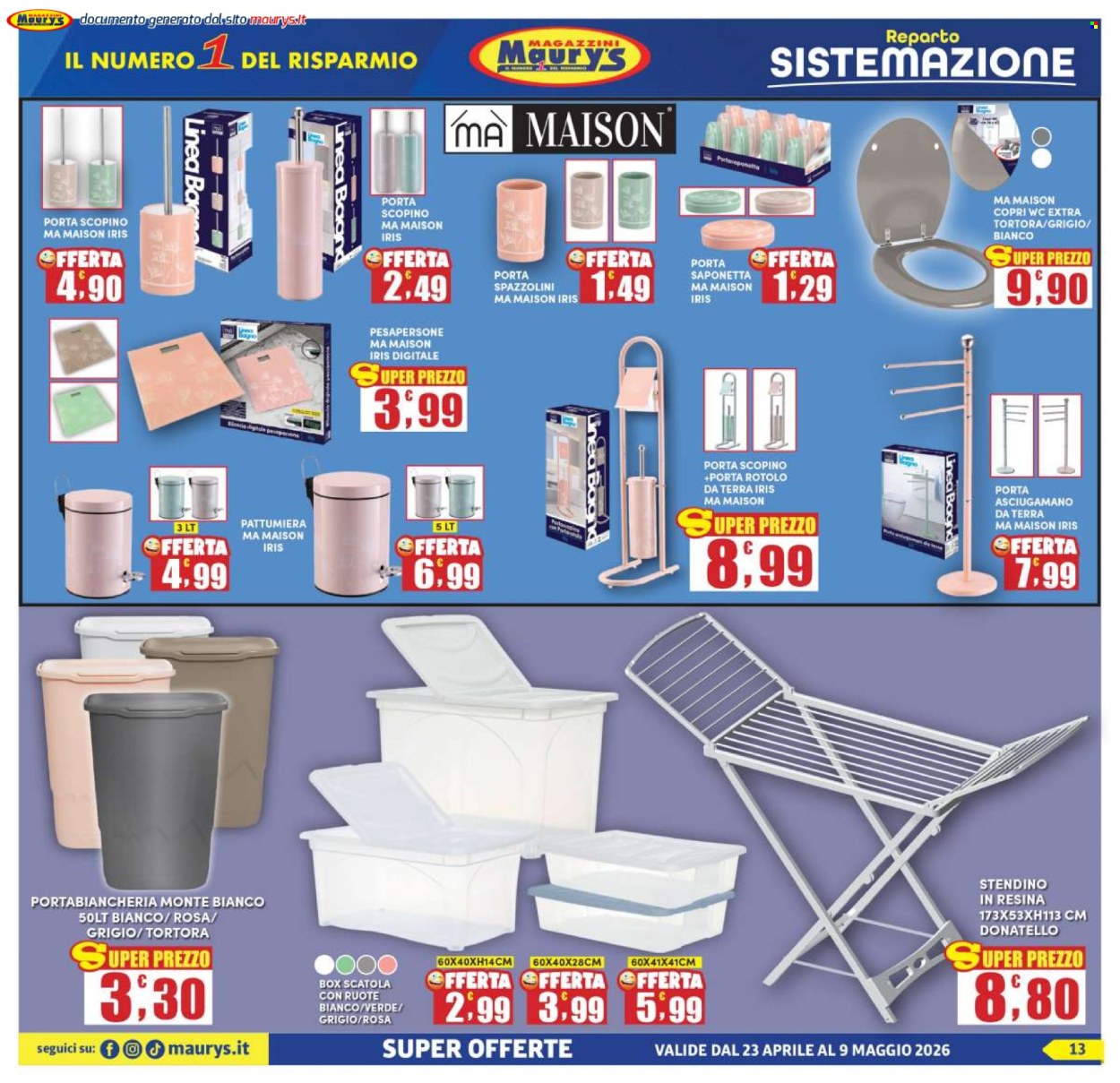 Volantino Maury's - 23/4/2026 - 9/5/2026. Pagina 13