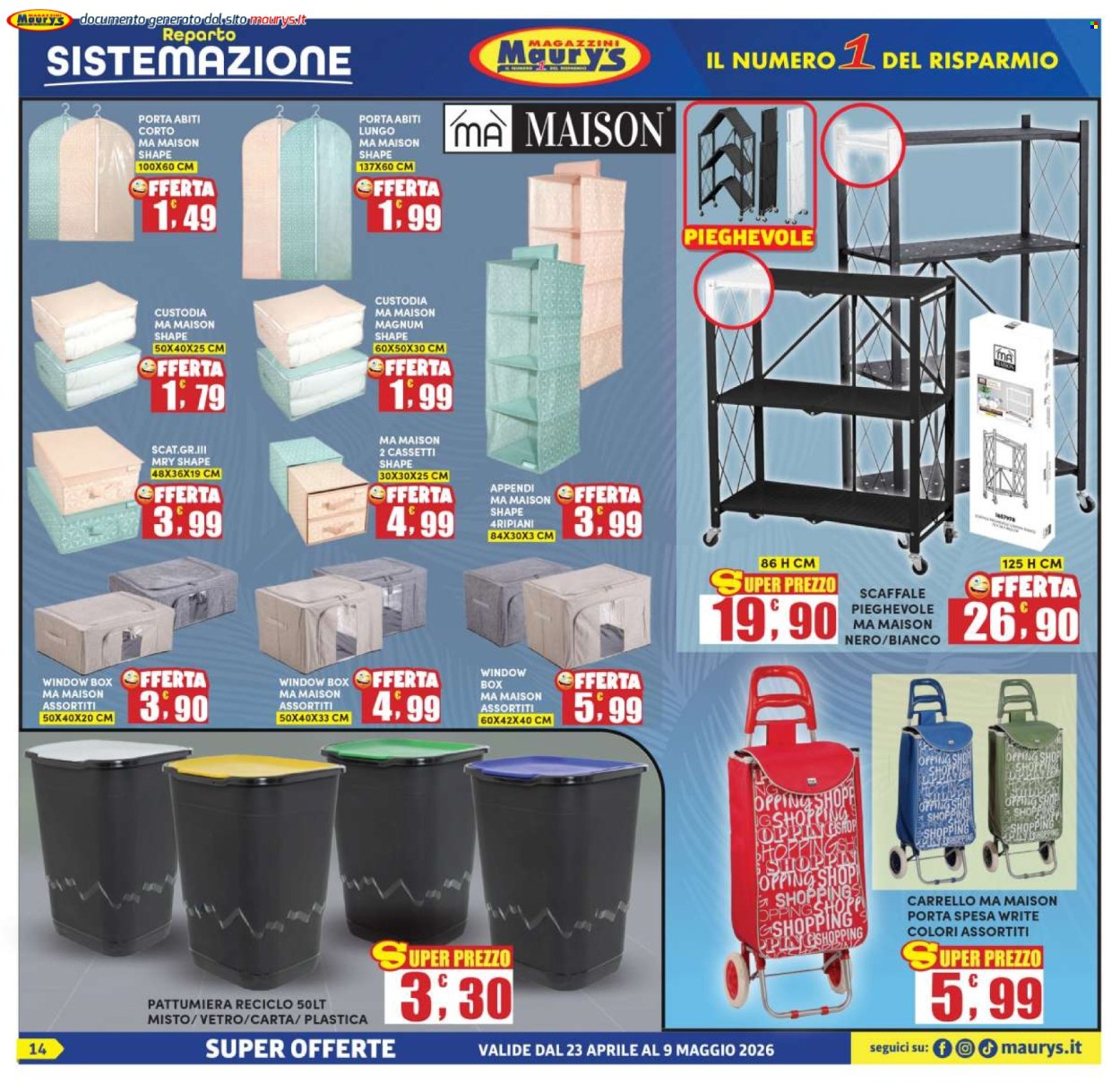 Volantino Maury's - 23/4/2026 - 9/5/2026. Pagina 14