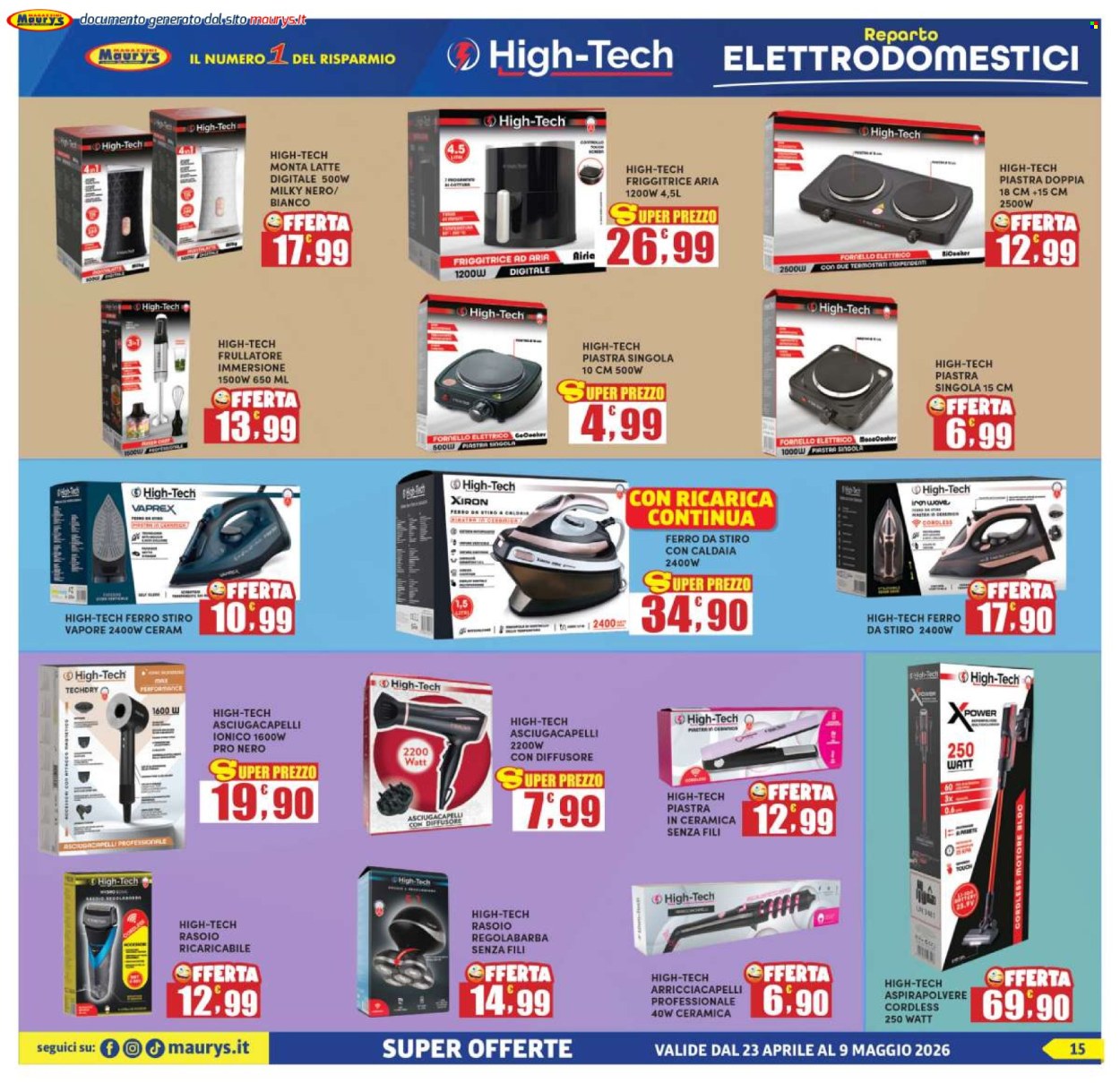 Volantino Maury's - 23/4/2026 - 9/5/2026. Pagina 15