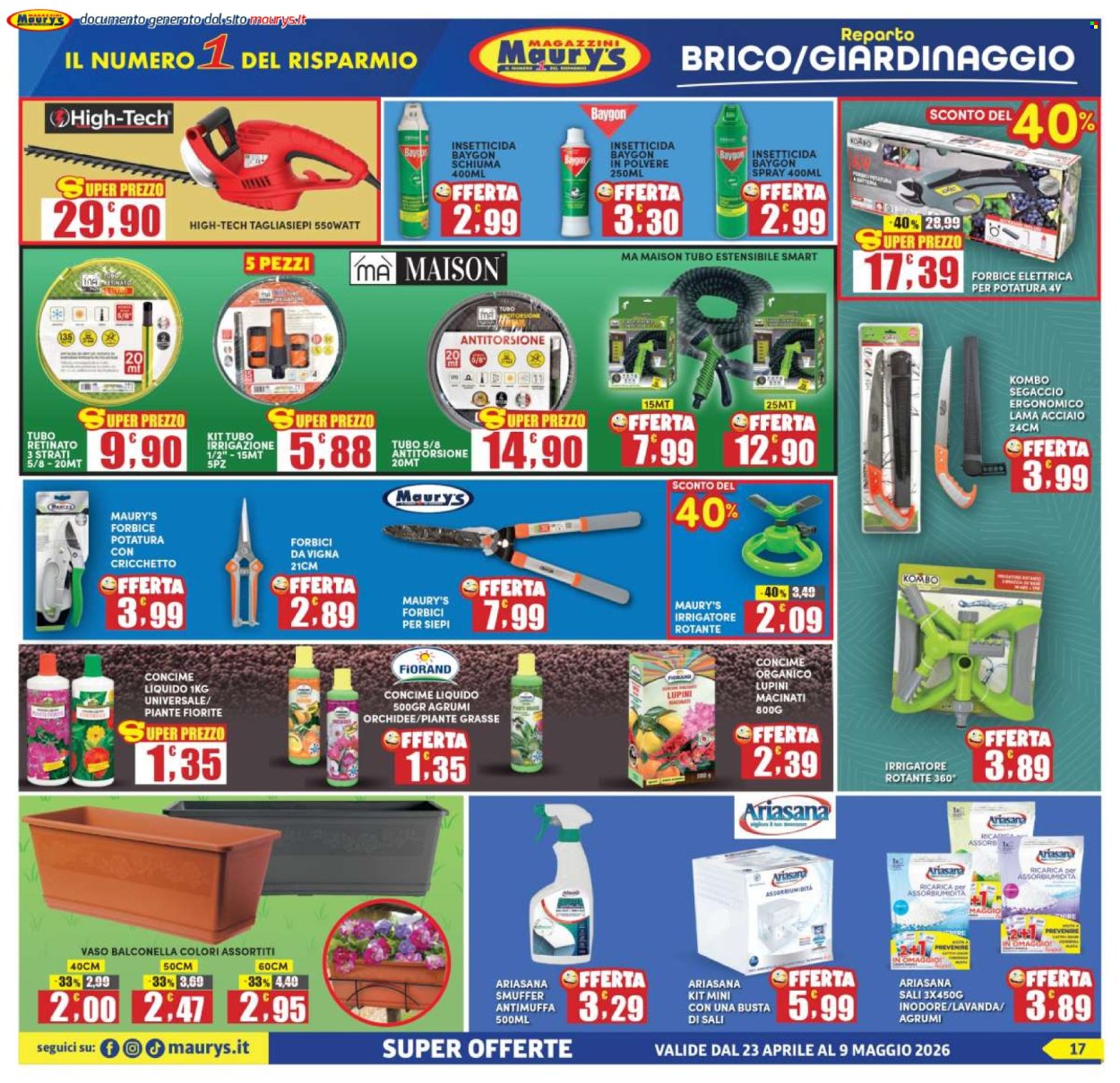 Volantino Maury's - 23/4/2026 - 9/5/2026. Pagina 17