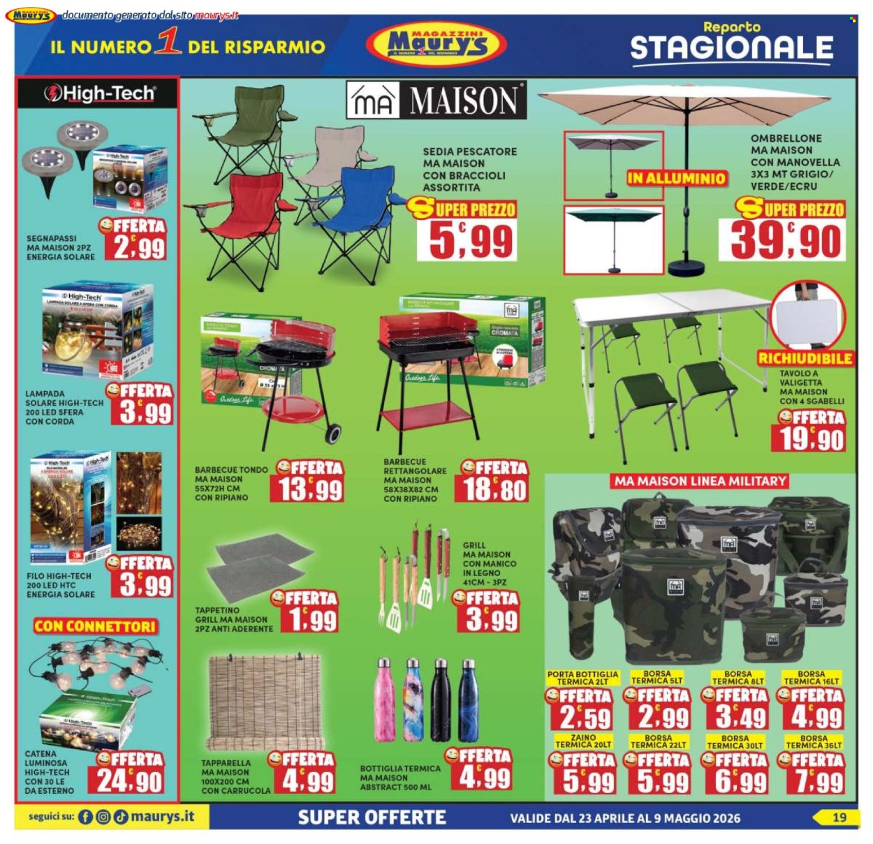 Volantino Maury's - 23/4/2026 - 9/5/2026. Pagina 19