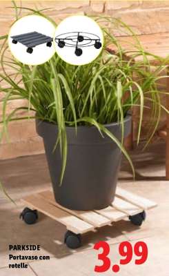 PARKSIDE Portavaso con rotelle