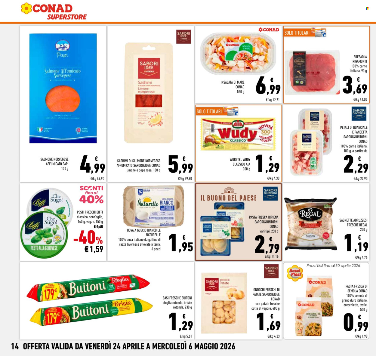 Volantino Conad Superstore - 24/4/2026 - 6/5/2026. Pagina 14