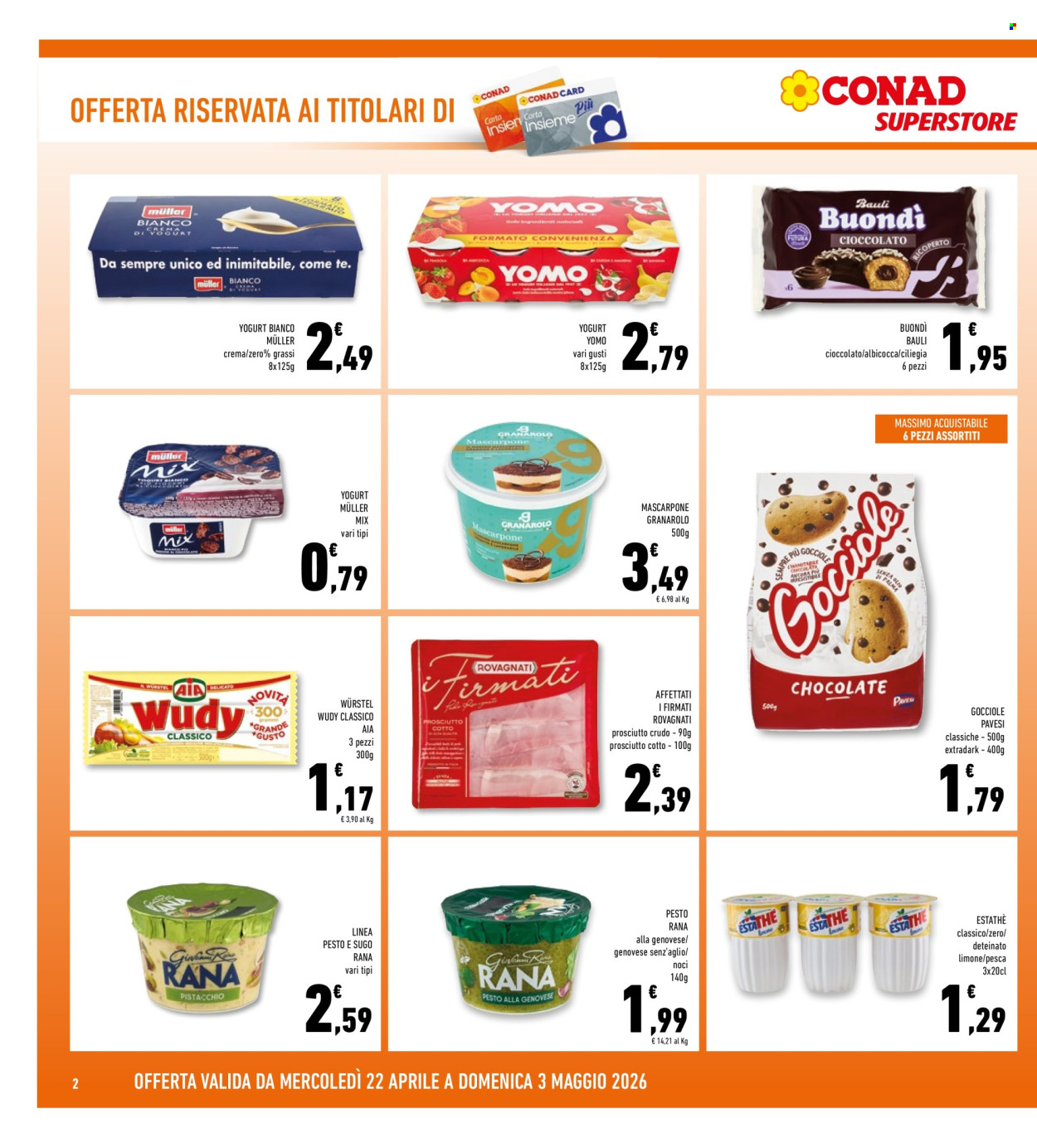 Volantino Conad Superstore - 22/4/2026 - 3/5/2026. Pagina 2