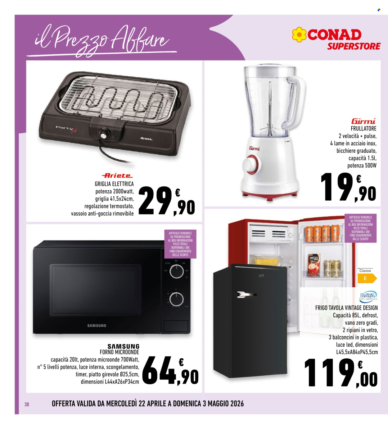 Volantino Conad Superstore - 22/4/2026 - 3/5/2026. Pagina 30