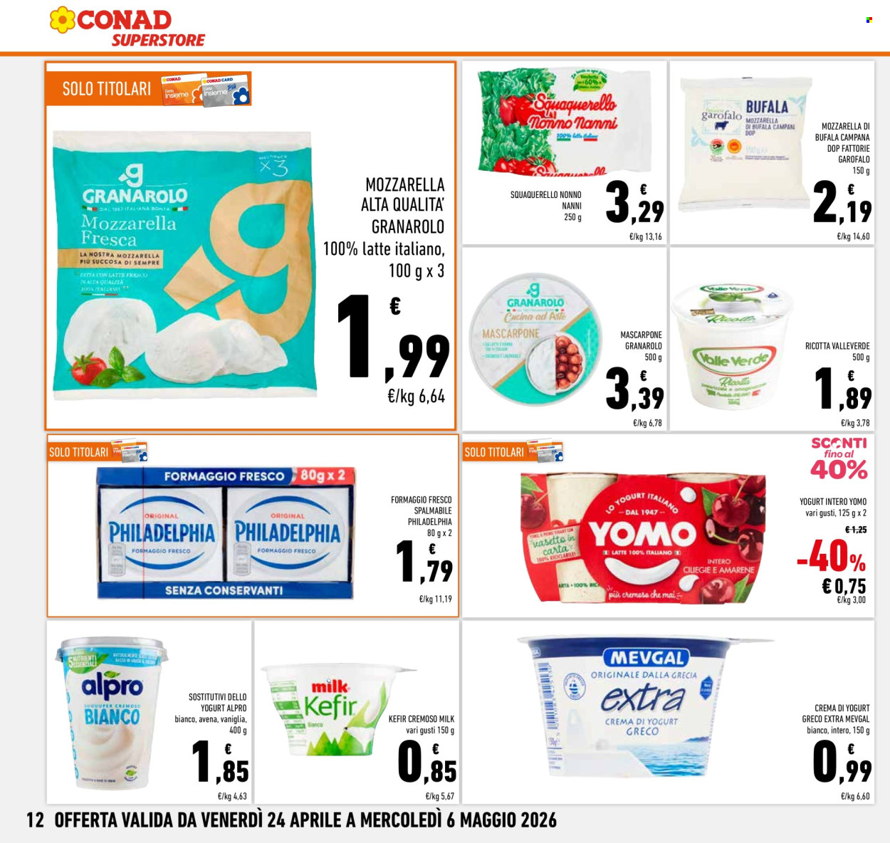 Volantino Conad Superstore - 24/4/2026 - 6/5/2026. Pagina 12