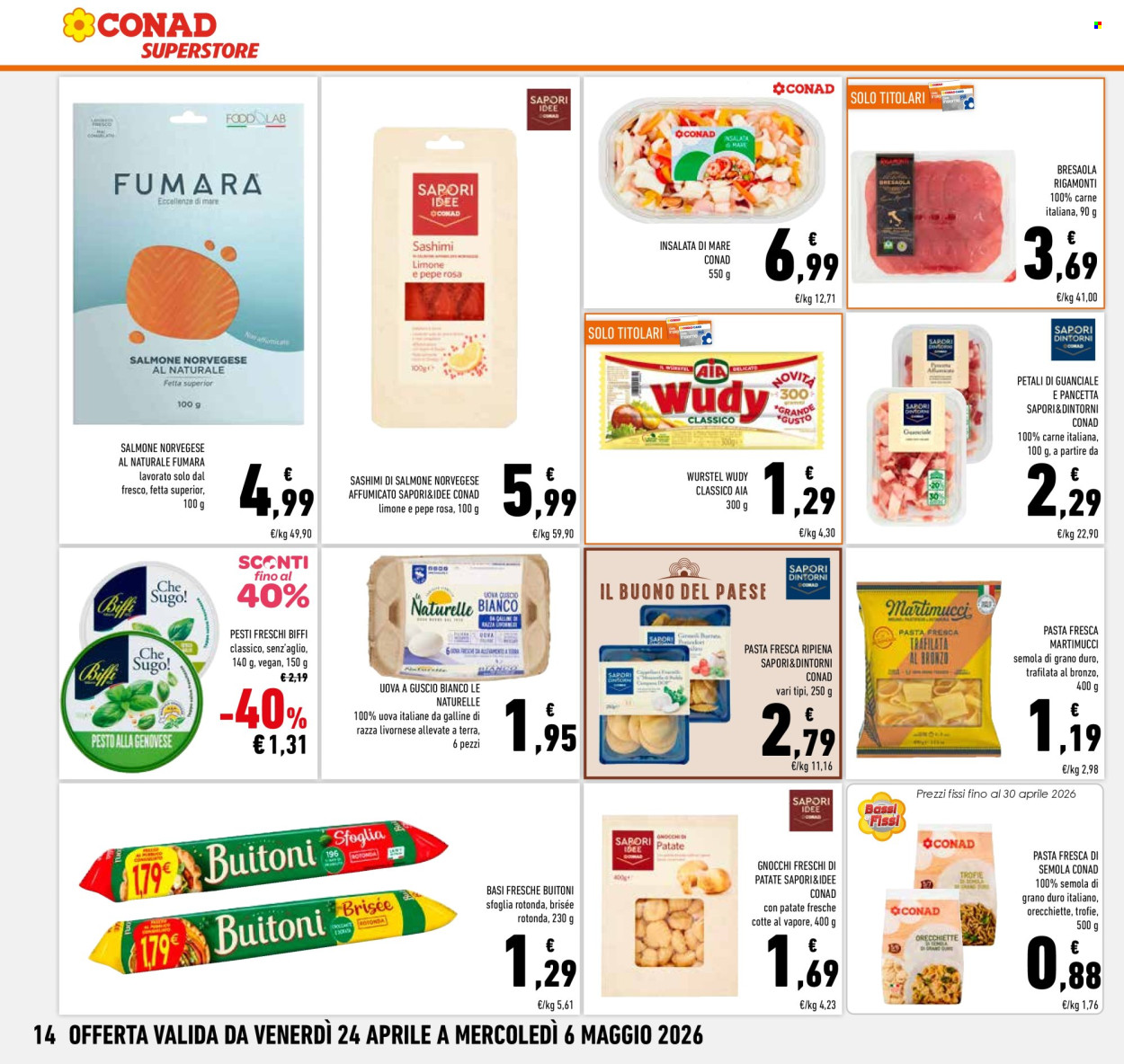 Volantino Conad Superstore - 24/4/2026 - 6/5/2026. Pagina 14