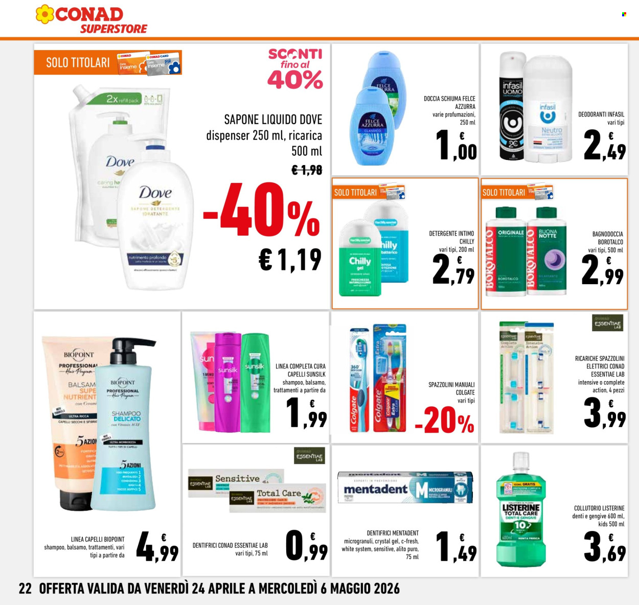 Volantino Conad Superstore - 24/4/2026 - 6/5/2026. Pagina 22