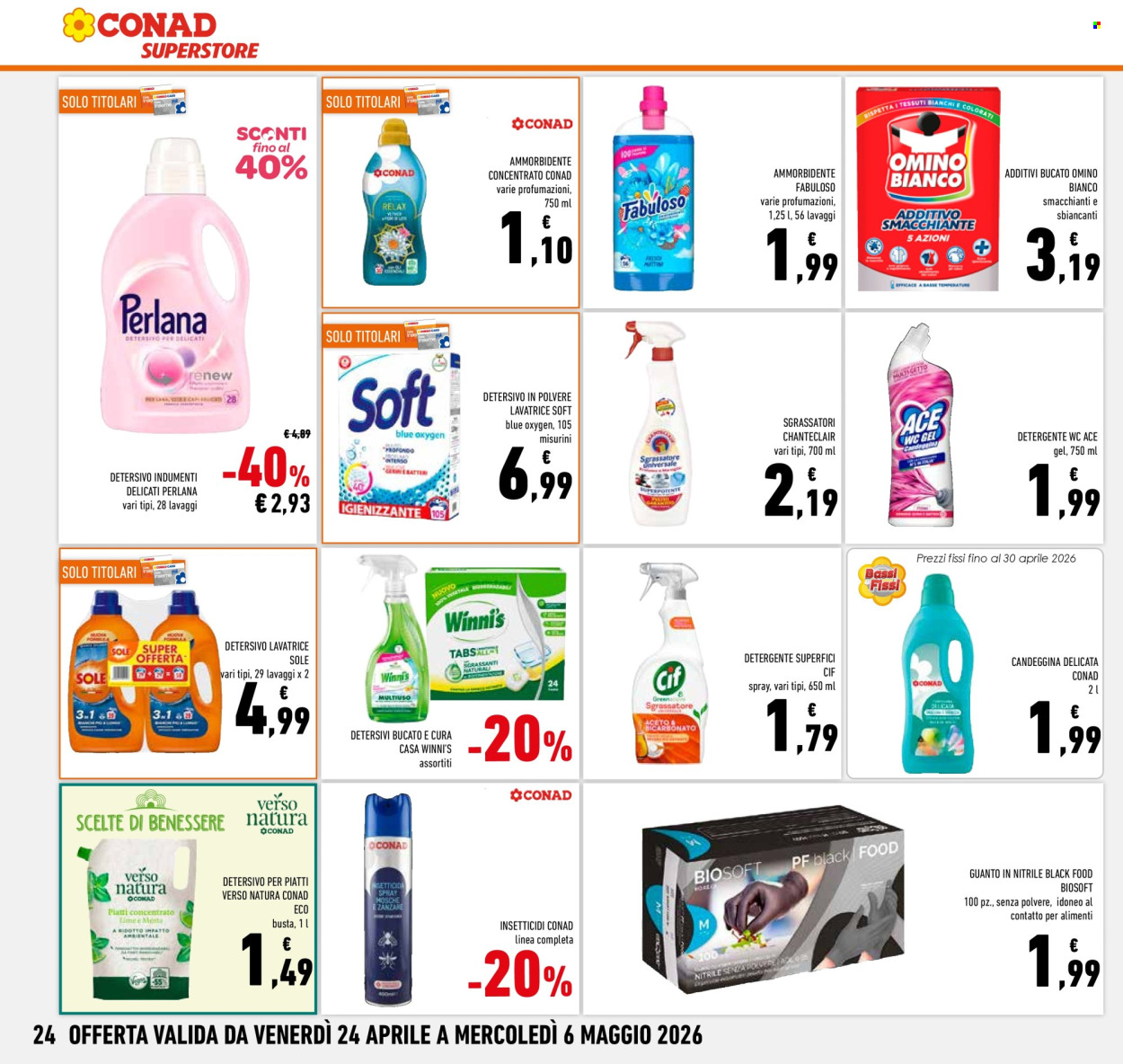 Volantino Conad Superstore - 24/4/2026 - 6/5/2026. Pagina 24