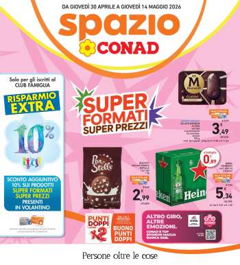 Volantino Spazio Conad - 30/4/2026 - 14/5/2026.
