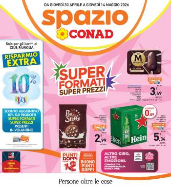 Volantino Spazio Conad - 30/4/2026 - 14/5/2026.
