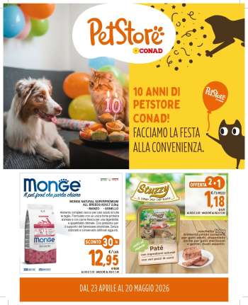 Volantino Pet Store Conad - 23/4/2026 - 20/5/2026.