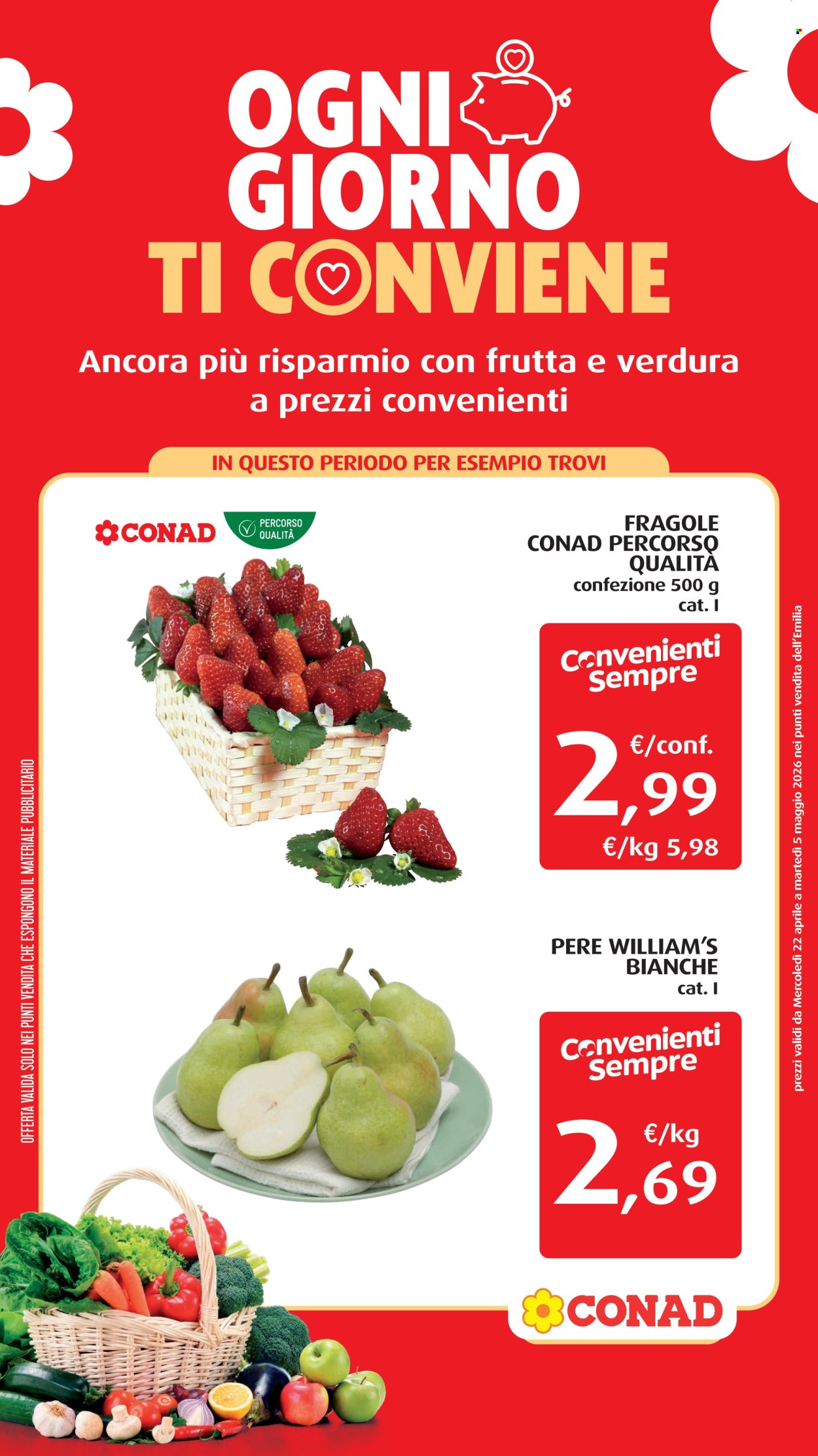 Volantino Conad - 22/4/2026 - 5/5/2026. Pagina 1