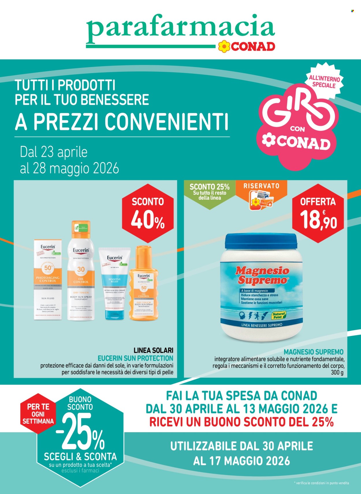 Volantino Conad - 23/4/2026 - 28/5/2026. Pagina 1