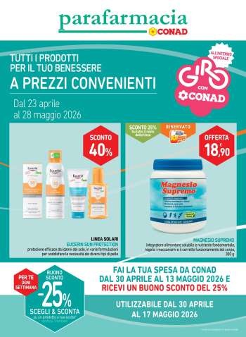 Volantino Conad - 23/4/2026 - 28/5/2026.