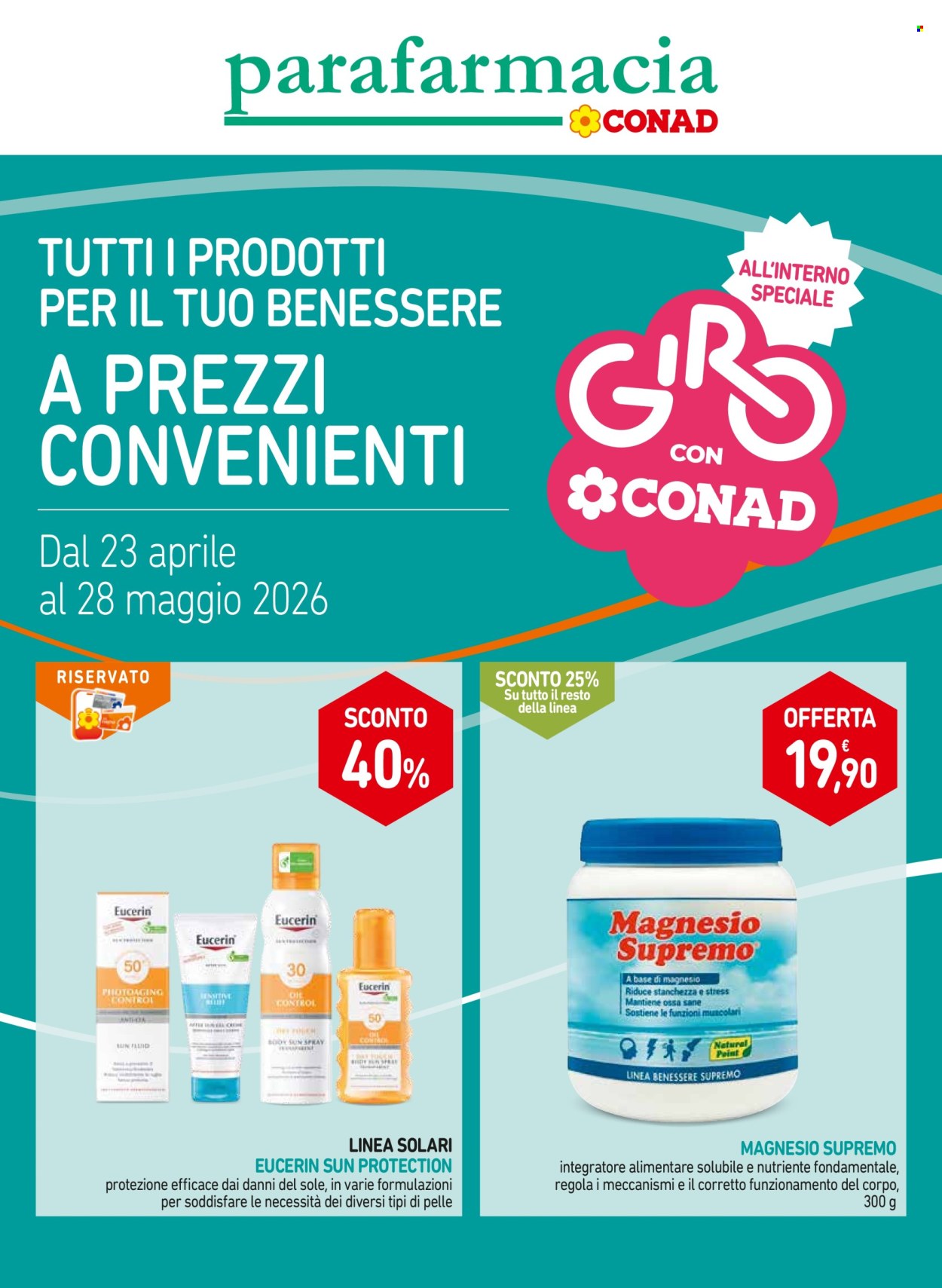Volantino Conad - 23/4/2026 - 28/5/2026. Pagina 1