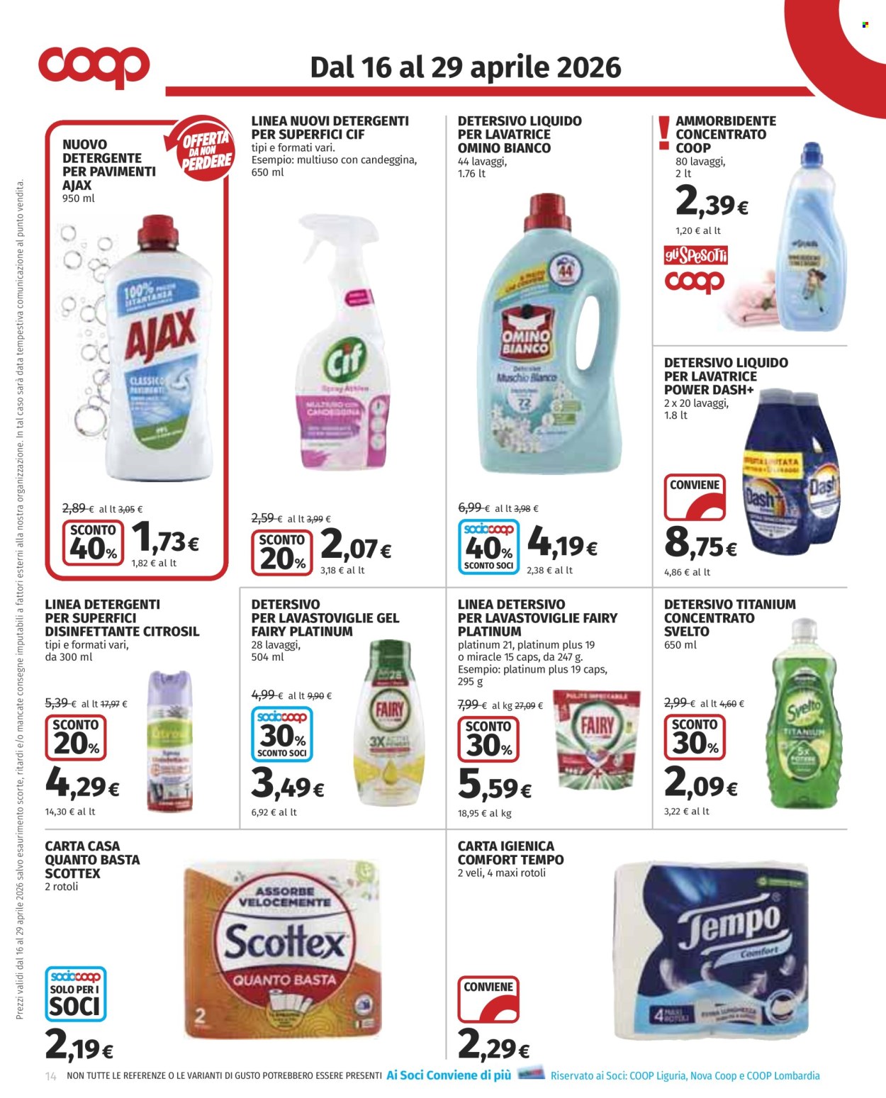 Volantino Coop - 16/4/2026 - 29/4/2026. Pagina 14