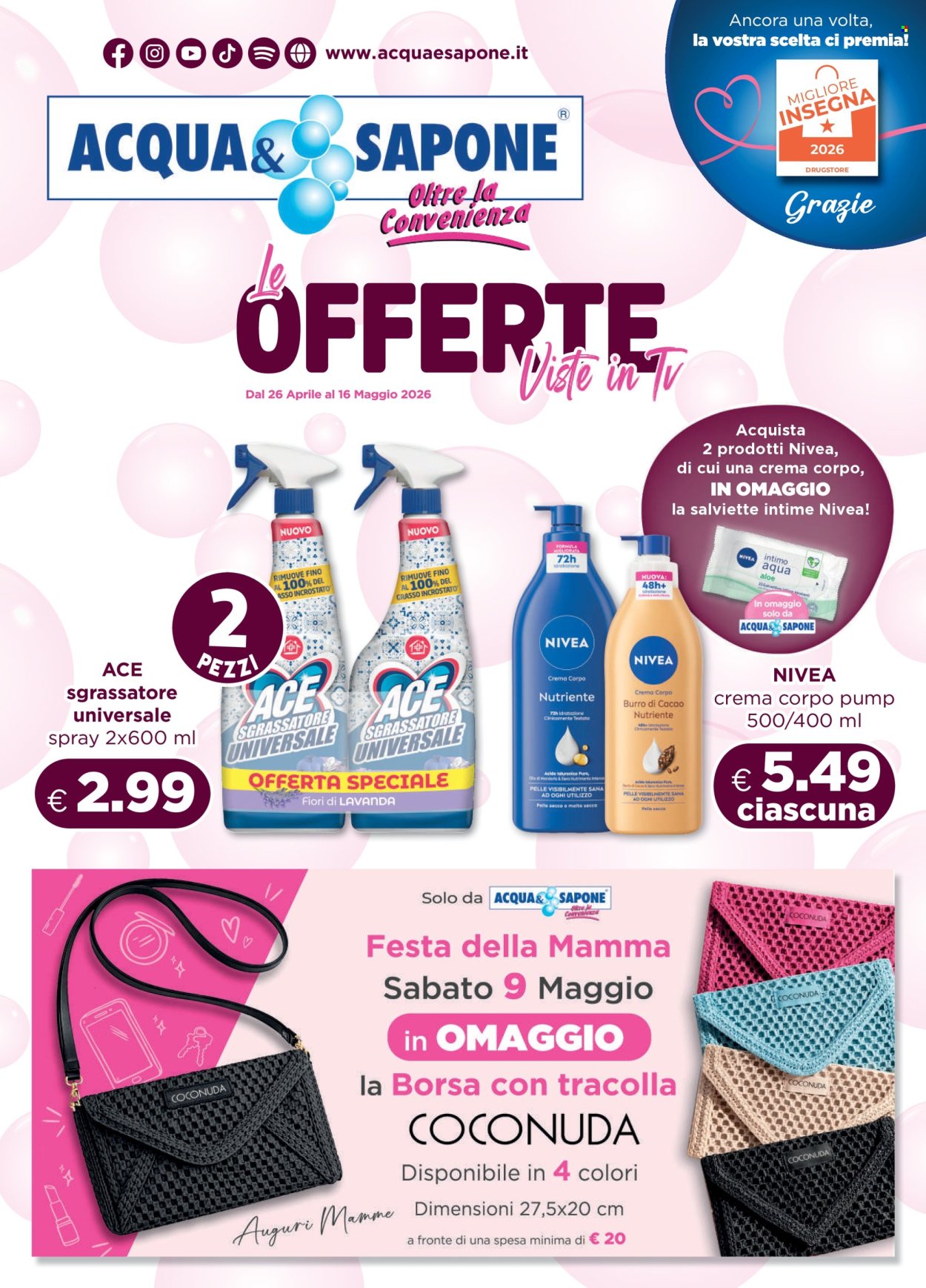 Volantino Acqua & Sapone - 26/4/2026 - 16/5/2026. Pagina 1