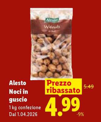Alesto Noci in guscio