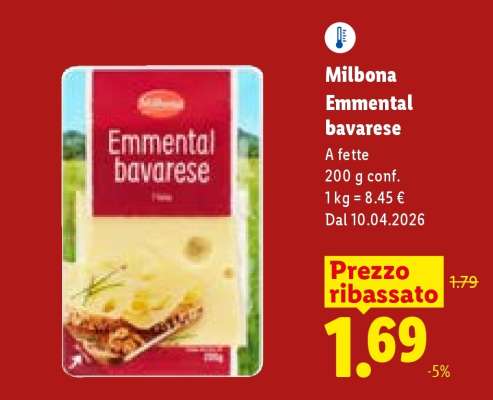 Milbona Emmental bavarese