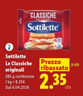 Sottilette Le Classiche Originali