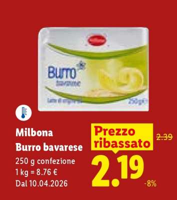 Milbona Burro bavarese
