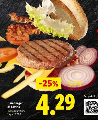Hamburger di bovino