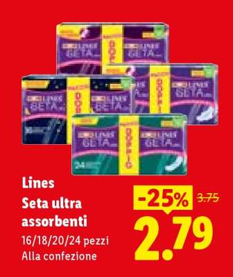 LINES SETA ULTRA  ASSORBENTI