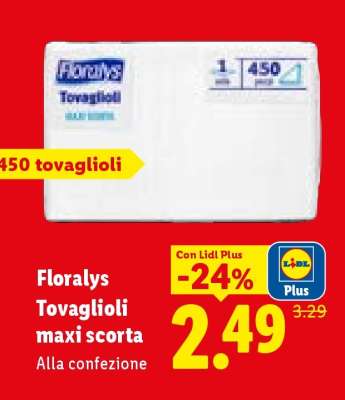 Florays Tovaglioli maxi scorta