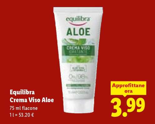 Equilibra Crema Viso Aloe