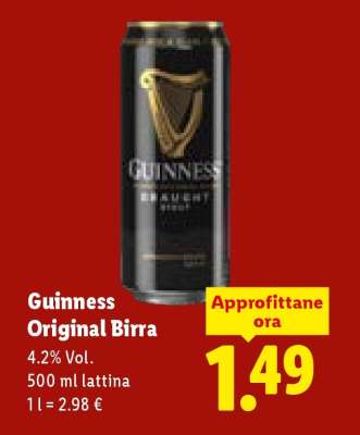 Guinness Original Birra