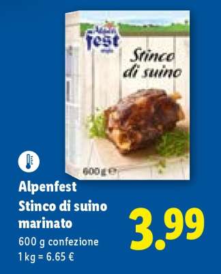 Alpenfest Stinco di suino marinato