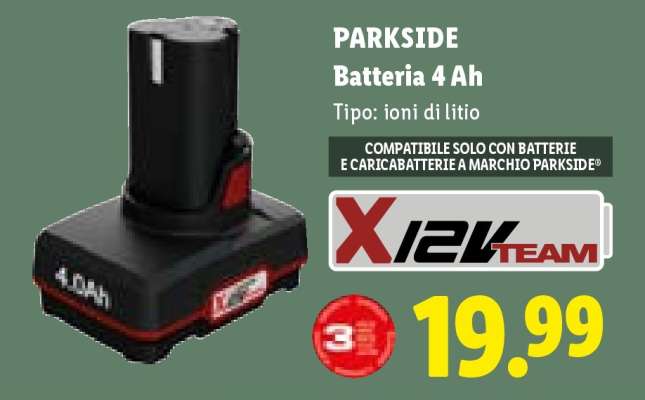 PARKSIDE Batteria 4 Ah