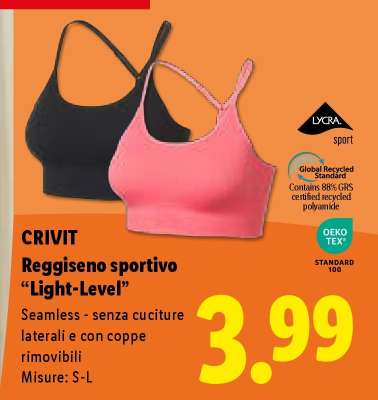 Crivit Reggiseno sportivo "Light-Level"