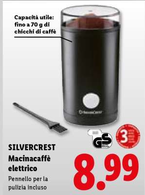 Silvercrest Macinacaffè elettrico