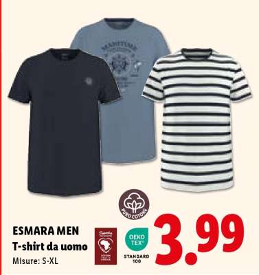 ESMARA MEN T-shirt da uomo