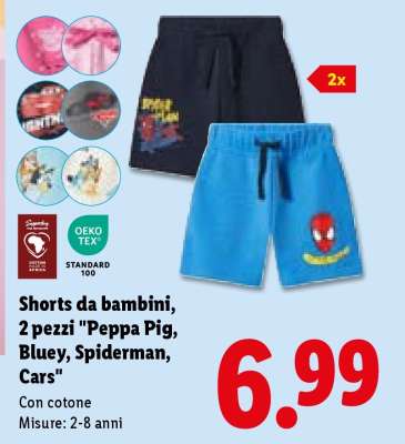 Shorts da bambini, 2 pezzi