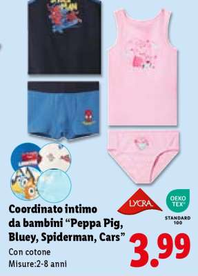 Coordinato intimo da bambini